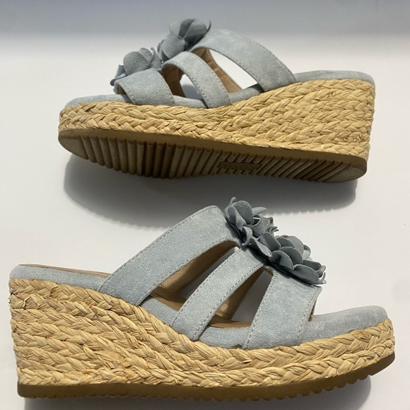 SOUL Naturalizer Womens Oodles-Flower Slip On Heel Wedge Sandals Shoes 8.5M - Picture 7 of 7